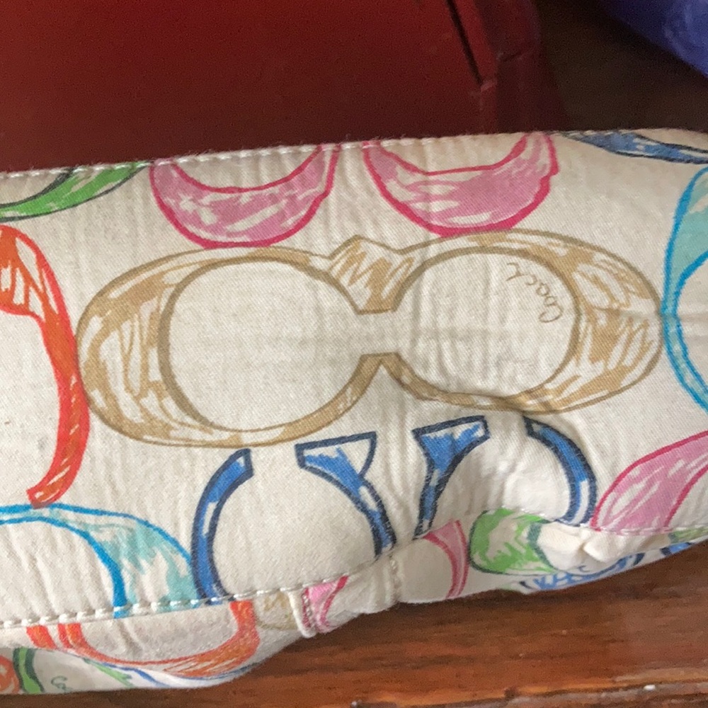 Linen small Coach Purse - Picture 4 of 6
